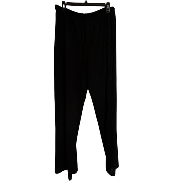 Kathy Lee Collection Black Polyester Pants SZ Large Vintage Career - Picture 2 of 7
